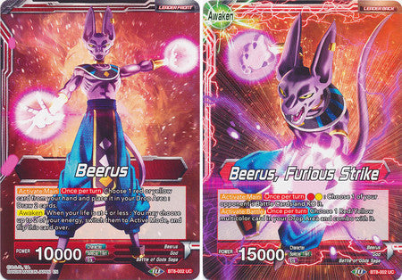 Beerus // Beerus, Furious Strike [BT8-002] | Cracking-Singles