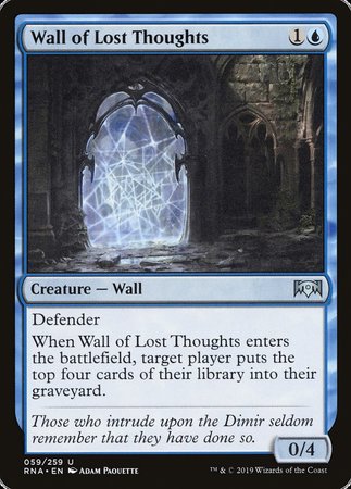 Wall of Lost Thoughts [Ravnica Allegiance] | Cracking-Singles