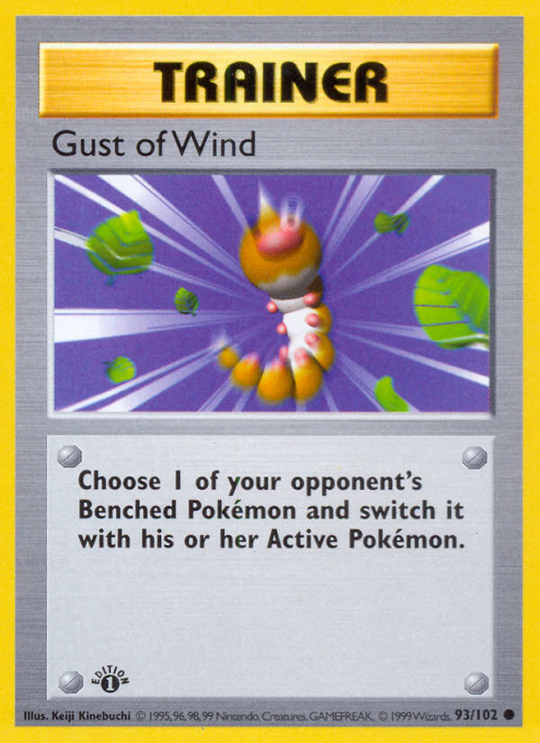 Gust of Wind (93/102) (Shadowless) [Base Set 1st Edition] | Cracking-Singles