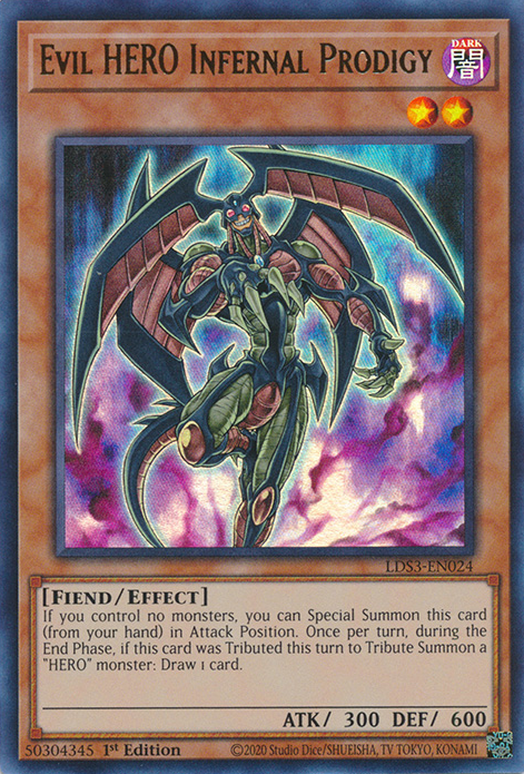 Evil HERO Infernal Prodigy [LDS3-EN024] Ultra Rare | Cracking-Singles