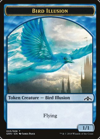 Bird Illusion Token [Guilds of Ravnica Tokens] | Cracking-Singles