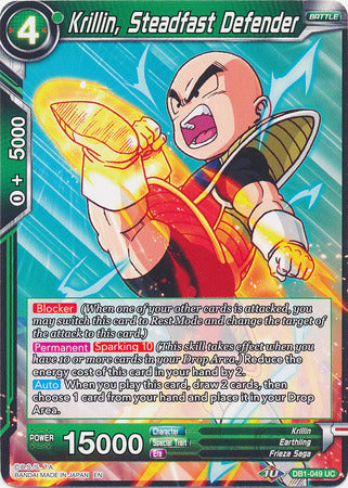 Krillin, Steadfast Defender (DB1-049) [Dragon Brawl] | Cracking-Singles