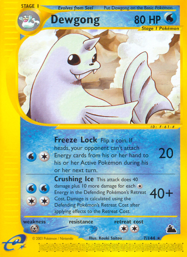 Dewgong (7/144) [Skyridge] | Cracking-Singles