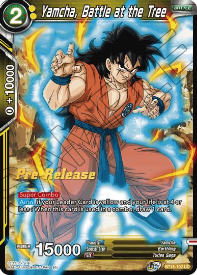 Yamcha, Battle at the Tree (BT15-102) [Saiyan Showdown Prerelease Promos] | Cracking-Singles