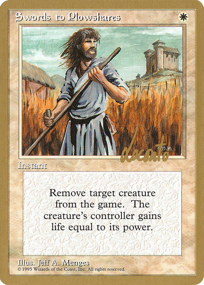 Swords to Plowshares (Michael Loconto) [Pro Tour Collector Set] | Cracking-Singles