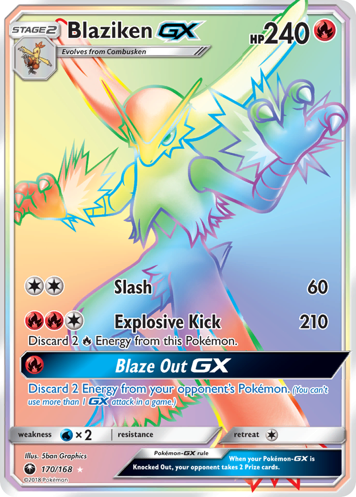 Blaziken GX (170/168) [Sun & Moon: Celestial Storm] | Cracking-Singles