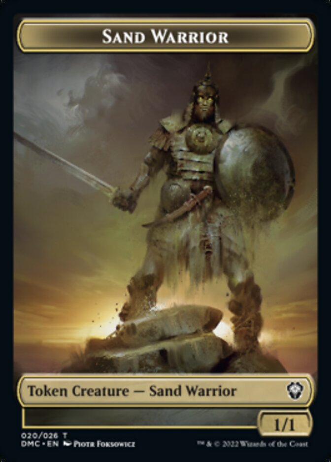 Soldier // Sand Warrior Double-sided Token [Dominaria United Tokens] | Cracking-Singles