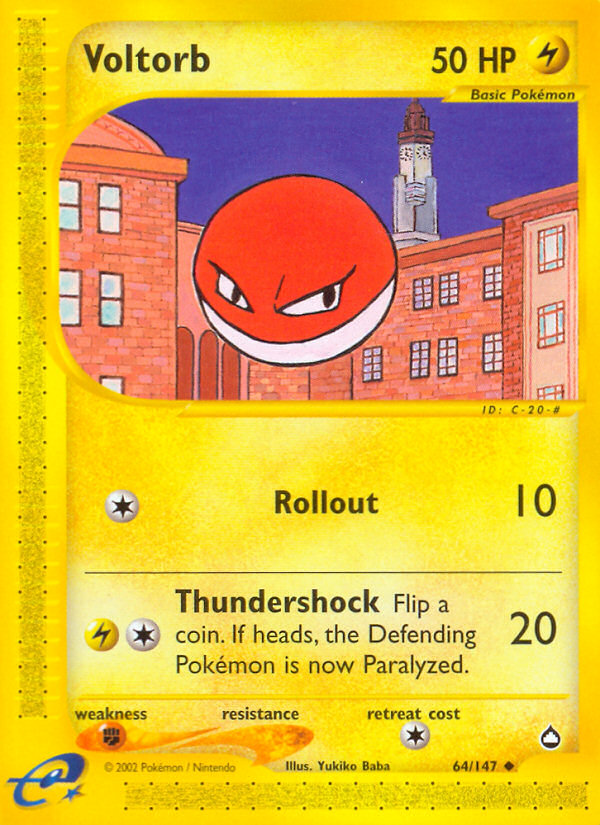 Voltorb (64/147) [Aquapolis] | Cracking-Singles