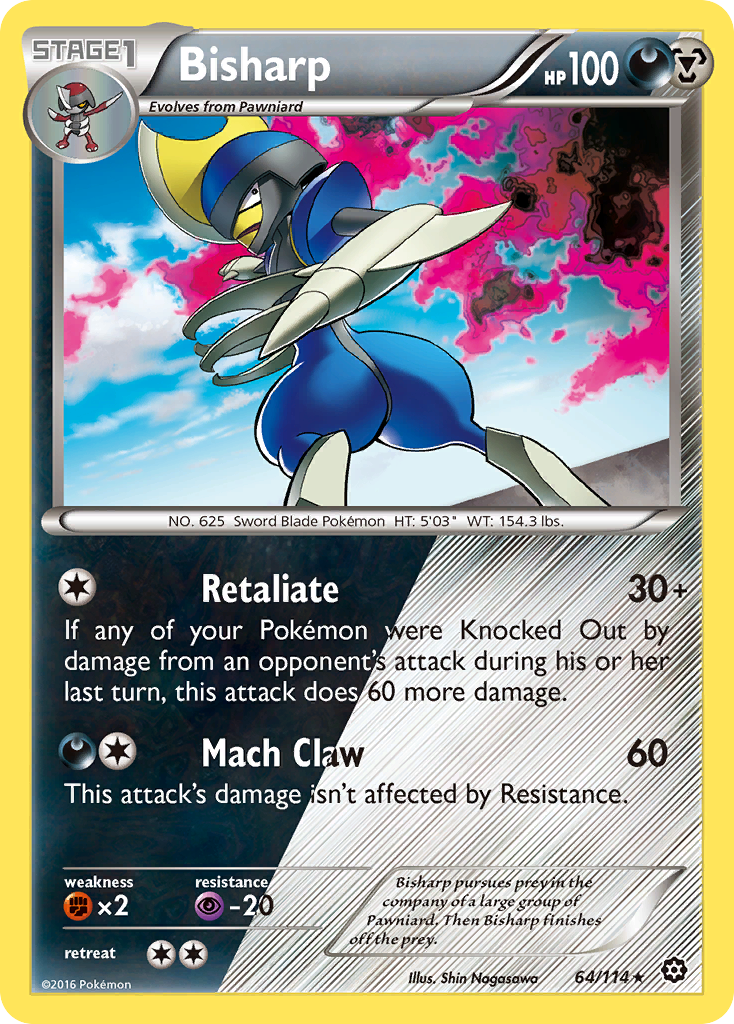 Bisharp (64/114) [XY: Steam Siege] | Cracking-Singles