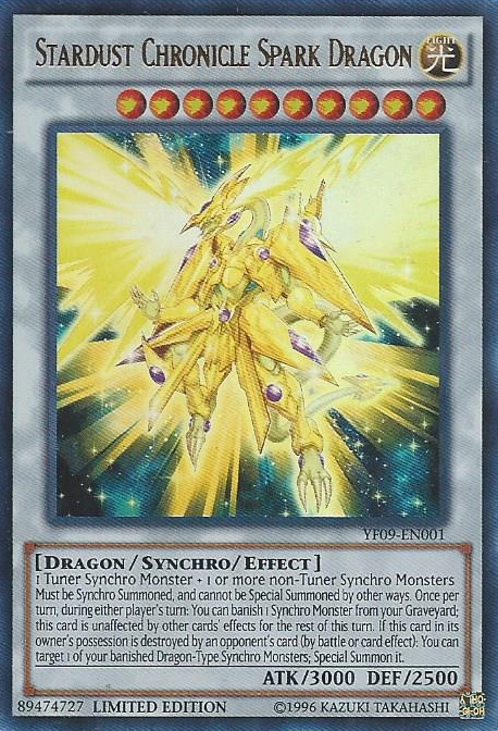 Stardust Chronicle Spark Dragon [YF09-EN001] Ultra Rare | Cracking-Singles