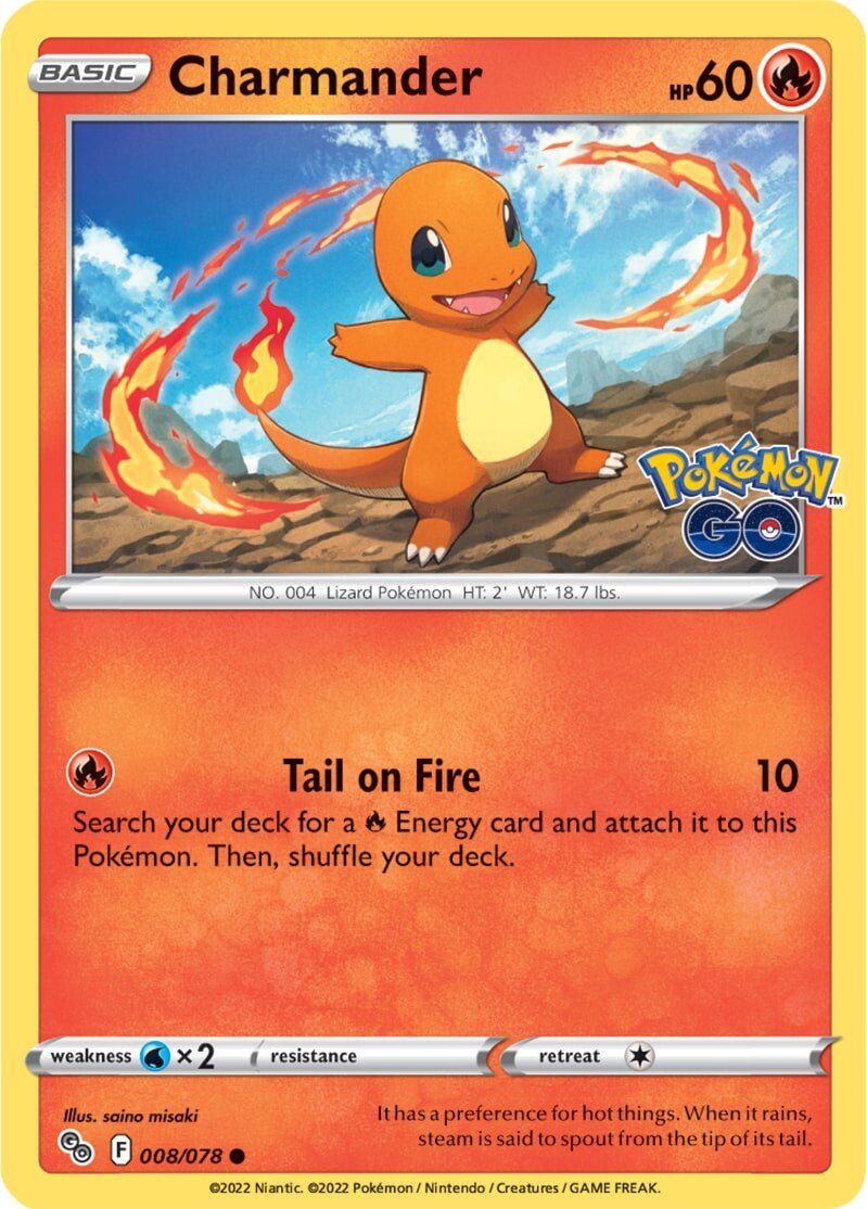 Charmander (008/078) [Pokémon GO] | Cracking-Singles