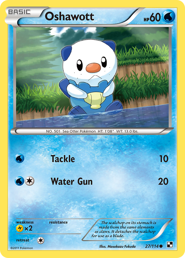 Oshawott (27/114) [Black & White: Base Set] | Cracking-Singles