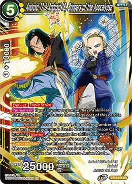 Android 17 & Android 18, Bringers of the Apocalypse [BT13-106] | Cracking-Singles