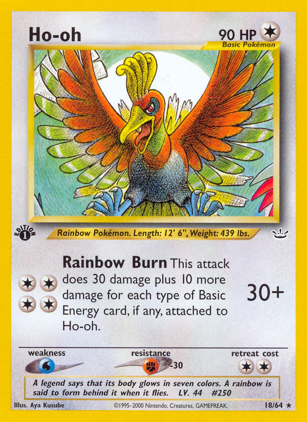 Ho-oh (18/64) [Neo Revelation 1st Edition] | Cracking-Singles