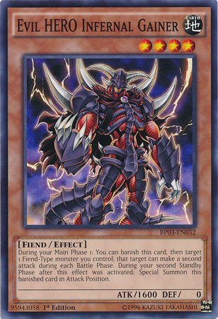 Evil HERO Infernal Gainer [BP03-EN032] Common | Cracking-Singles