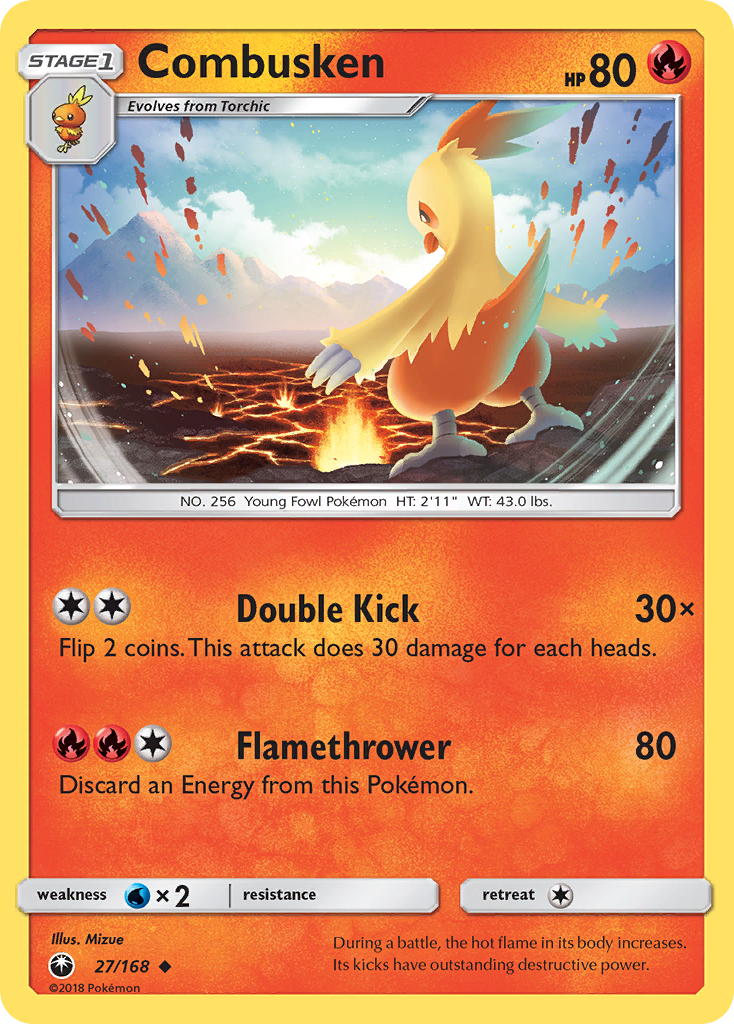 Combusken (27/168) [Sun & Moon: Celestial Storm] | Cracking-Singles