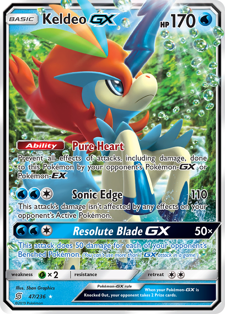 Keldeo GX (47/236) [Sun & Moon: Unified Minds] | Cracking-Singles