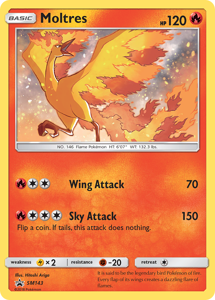 Moltres (SM143) [Sun & Moon: Black Star Promos] | Cracking-Singles