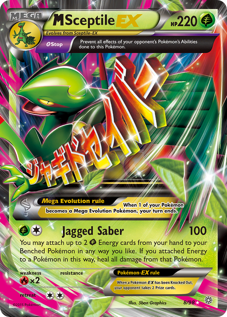 M Sceptile EX (8/98) [XY: Ancient Origins] | Cracking-Singles