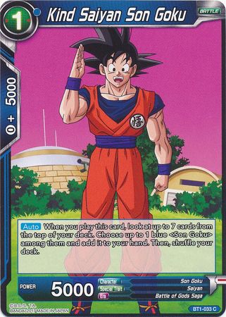 Kind Saiyan Son Goku [BT1-033] | Cracking-Singles