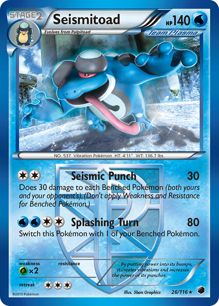 Seismitoad (26/116) [Black & White: Plasma Freeze] | Cracking-Singles