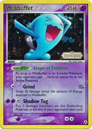 Wobbuffet (28/92) (Stamped) [EX: Legend Maker] | Cracking-Singles