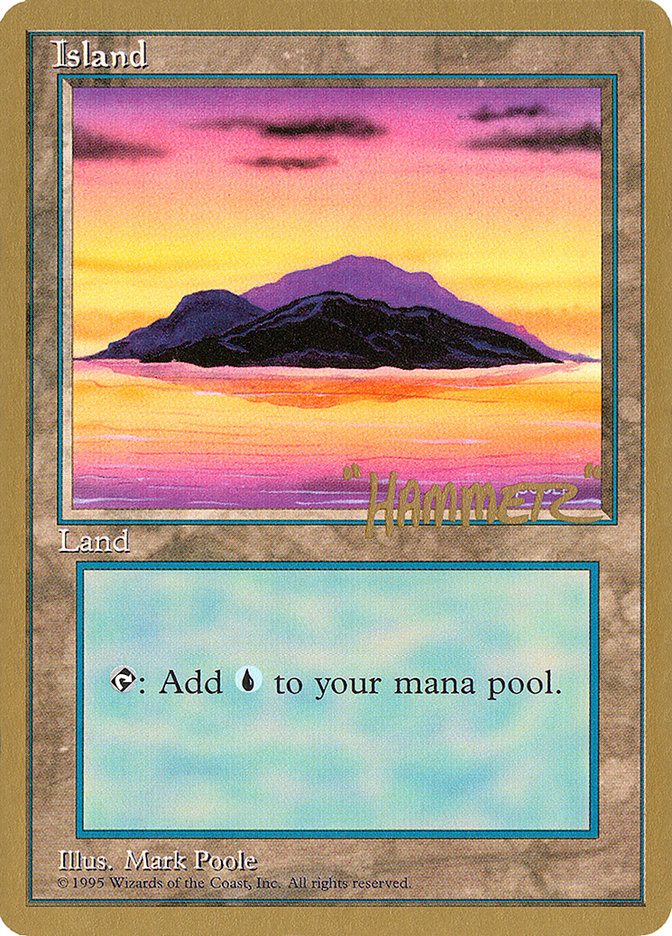 Island (shr368) (Shawn "Hammer" Regnier) [Pro Tour Collector Set] | Cracking-Singles