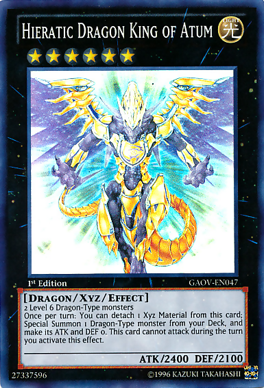 Hieratic Dragon King of Atum [GAOV-EN047] Super Rare | Cracking-Singles