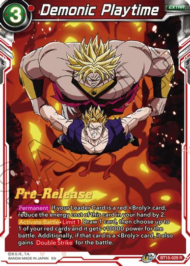 Demonic Playtime (BT15-029) [Saiyan Showdown Prerelease Promos] | Cracking-Singles