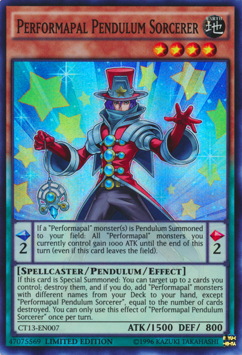 Performapal Pendulum Sorcerer [CT13-EN007] Super Rare | Cracking-Singles