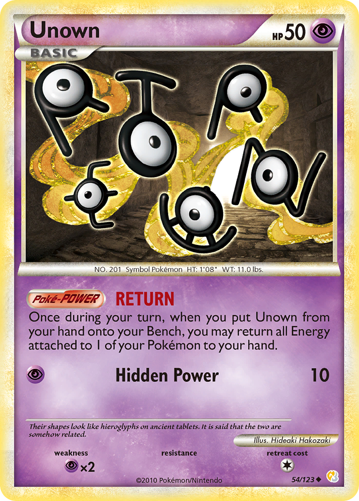 Unown (54/123) [HeartGold & SoulSilver: Base Set] | Cracking-Singles