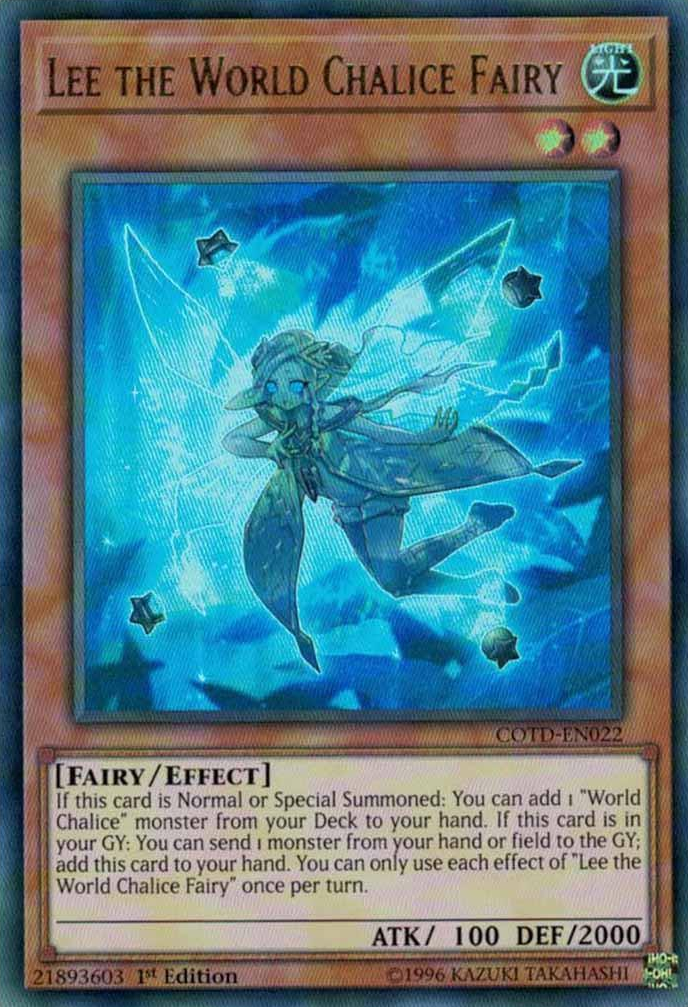 Lee the World Chalice Fairy [COTD-EN022] Ultra Rare | Cracking-Singles