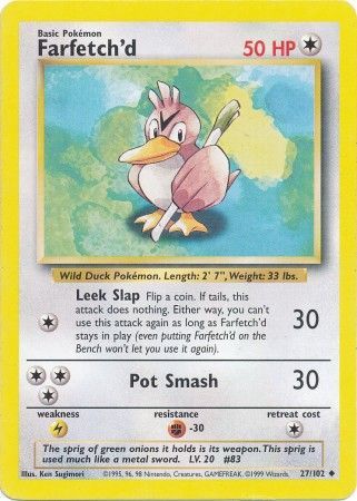 Farfetch'd (27/102) [Base Set Unlimited] | Cracking-Singles