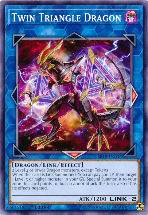 Twin Triangle Dragon [SP18-EN036] Common | Cracking-Singles