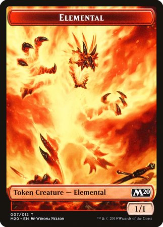 Elemental Token [Core Set 2020 Tokens] | Cracking-Singles