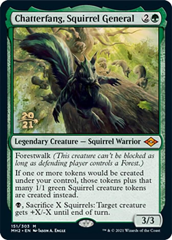 Chatterfang, Squirrel General [Modern Horizons 2 Prerelease Promos] | Cracking-Singles