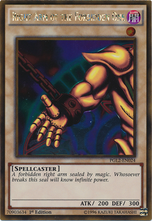 Right Arm of the Forbidden One [PGL2-EN024] Gold Rare | Cracking-Singles