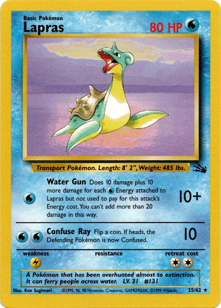 Lapras (25/62) [Fossil Unlimited] | Cracking-Singles