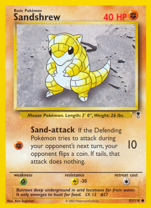 Sandshrew (91/110) [Legendary Collection] | Cracking-Singles