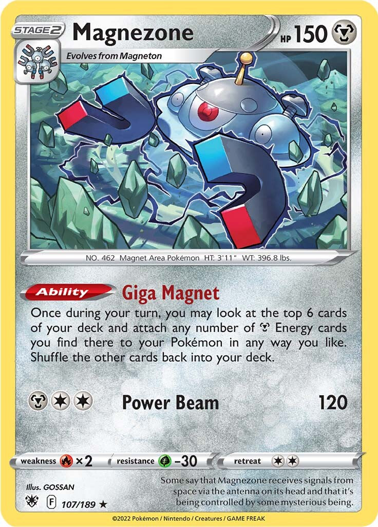 Magnezone (107/189) (Theme Deck Exclusive) [Sword & Shield: Astral Radiance] | Cracking-Singles