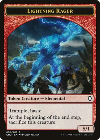 Lightning Rager Token [Commander Anthology Volume II Tokens] | Cracking-Singles