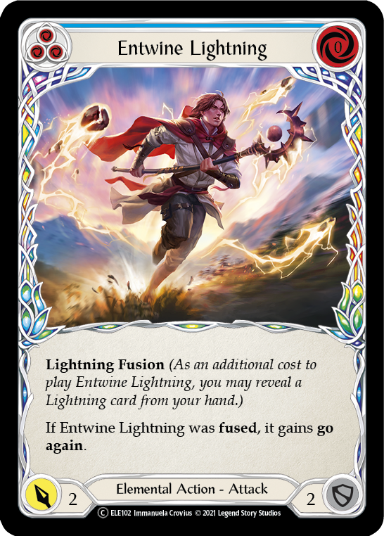 Entwine Lightning (Blue) [U-ELE102] Unlimited Rainbow Foil | Cracking-Singles