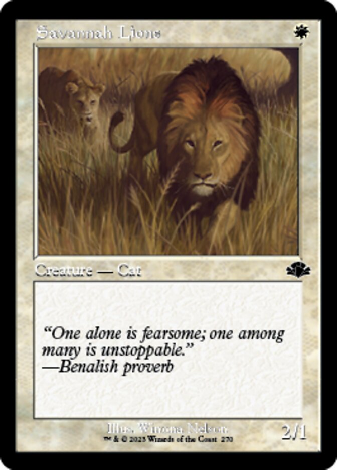 Savannah Lions (Retro) [Dominaria Remastered] | Cracking-Singles