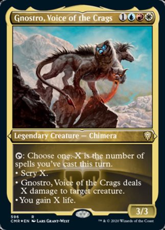 Gnostro, Voice of the Crags (Foil Etched) [Commander Legends] | Cracking-Singles