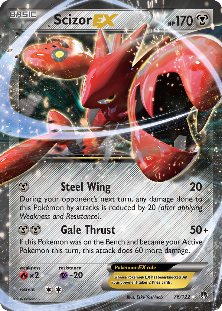 Scizor EX (76/122) [XY: BREAKpoint] | Cracking-Singles