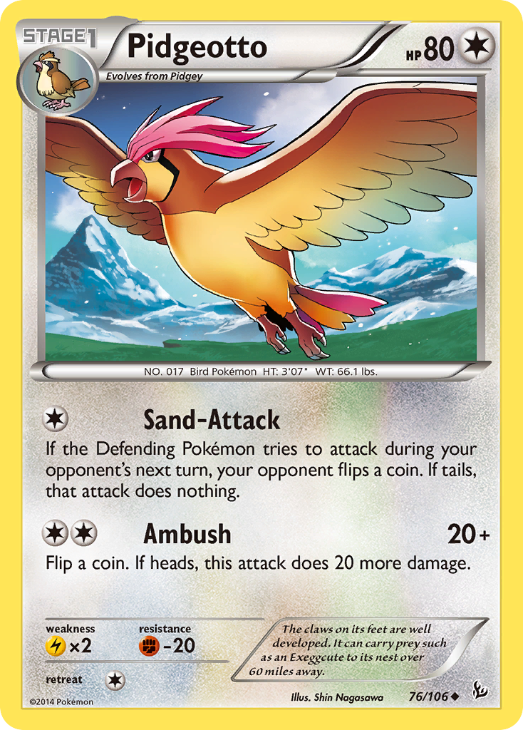 Pidgeotto (76/106) [XY: Flashfire] | Cracking-Singles