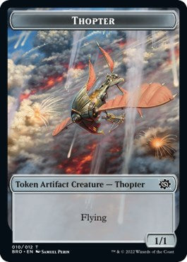 Myr // Thopter (010) Double-Sided Token [The Brothers' War Commander Tokens] | Cracking-Singles