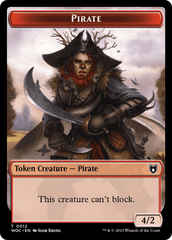 Pirate // Human Soldier Double-Sided Token [Wilds of Eldraine Commander Tokens] | Cracking-Singles