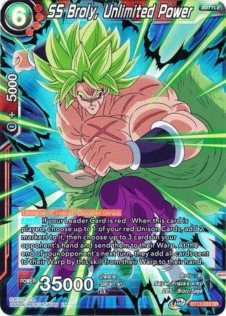 SS Broly, Unlimited Power [BT11-014] | Cracking-Singles