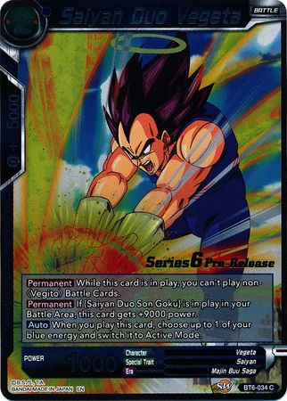 Saiyan Duo Vegeta [BT6-034_PR] | Cracking-Singles